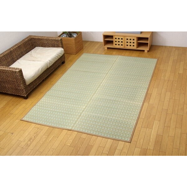 1030980020402 掛川織 い草カーペット 雲仙 ベージュ 江戸間4.5畳(約261×261cm) メーカー直送