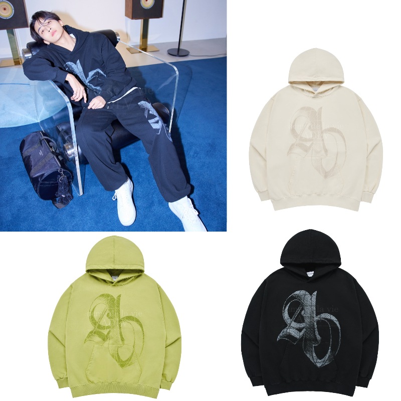 【SEVENTEENジョンハン着用】HALFTONE SYMBOL PRINTING フーディー　パーカー