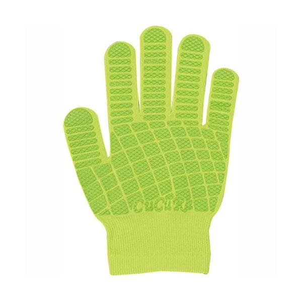 （まとめ）福徳産業 CuCuRa（キュキュラ） すべり止め付軍手 ライトグリーン 1双[x10]