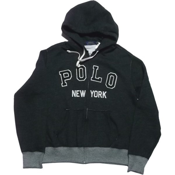 ジップアップ スウェットパーカ チャコールグレー PR2-1341