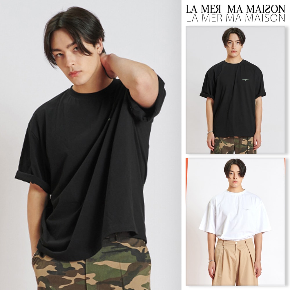 [LA MER MA MAISON] BACK PRINT HALF-T