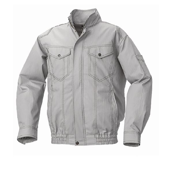 KU92040 空調服 綿 ヘリンボーン 服のみ シルバー LL