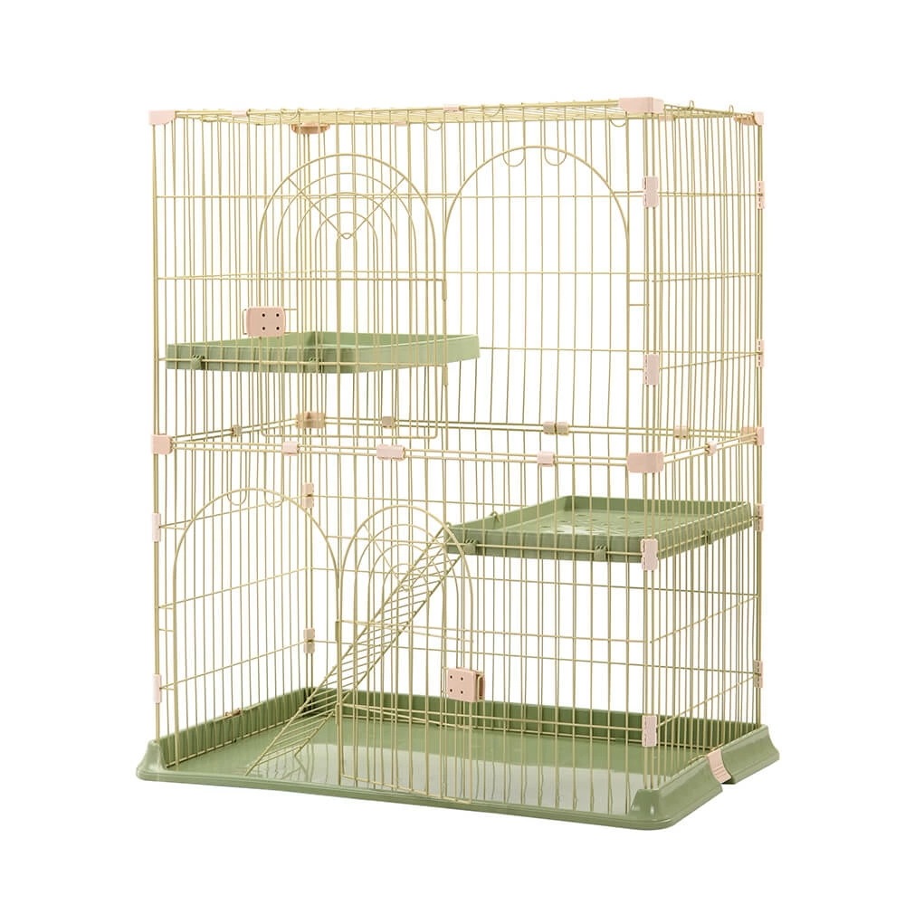 数量限定おしゃれ 猫 ケージ キャットケージ 2段 猫ゲージ おしゃれ キャットハウス ネコ ハウス 多段 留守番 保護 脱走防止 多頭飼いペットケージ 宅配便RSL