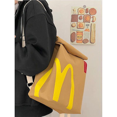 ネット赤マクドナルドかばん2023新型紙袋バックパッ...のサムネイル