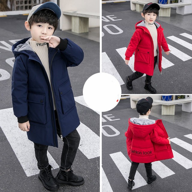 ダウンジャケット 子供 ダウンコート キッズ 男の子 フード付き