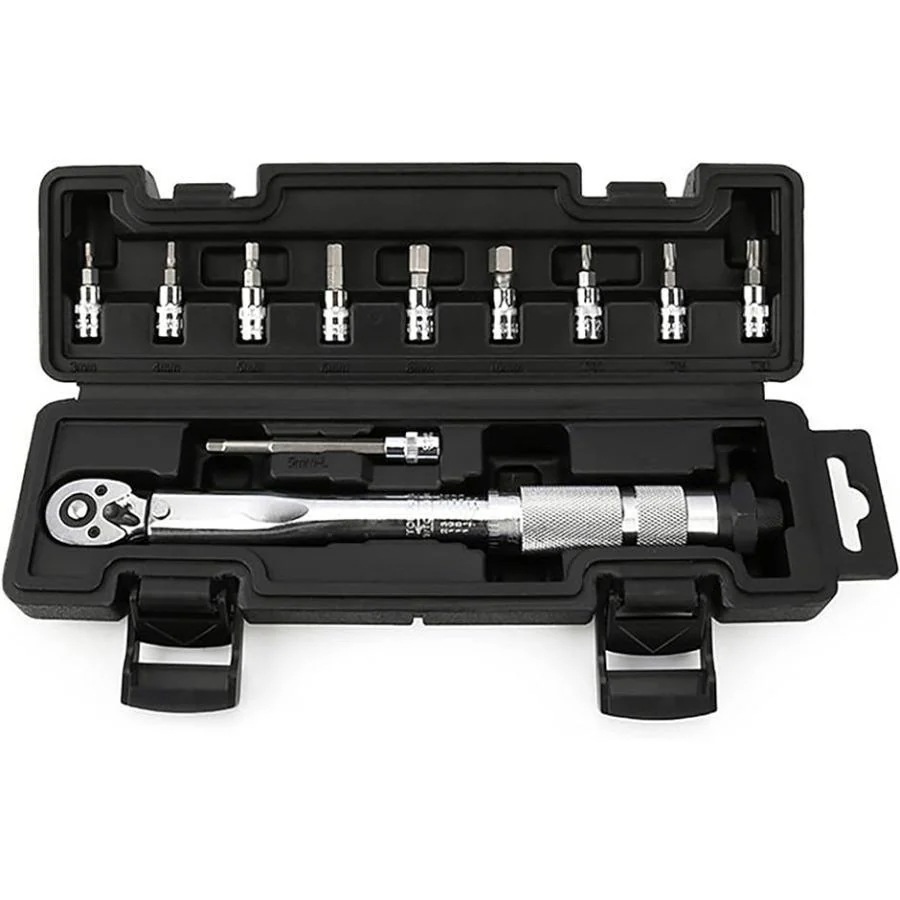 Primepicトルクレンチ セット プリセット形 差込角14 6.35mm 525 N.m 10ビットセット 逆ネジも対応 自動車( １セット)