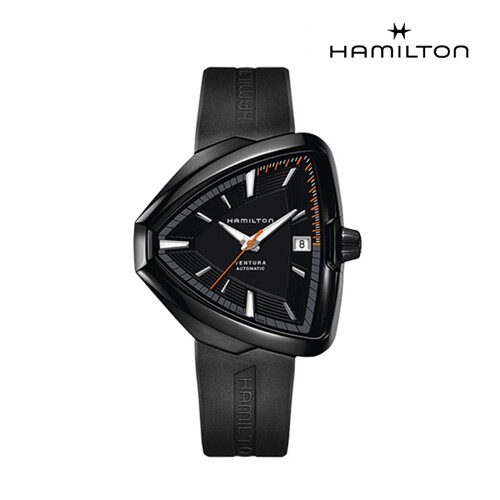 ハミルトン[ハミルトン]H24585331ベンチュラエルビス80オートブラックラバーメンズ腕時計