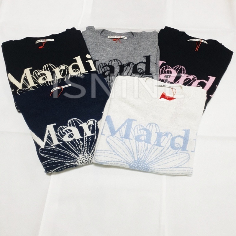 カシミヤ ロゴニット CREW NECK FLOWERMARDI [公式正規品]