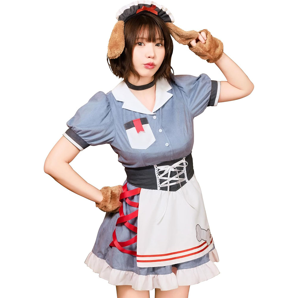 コスプレ ハロウィン いぬ ダイナー ダスティコンフィ ドッグダイナー レディース フリーサイズ ブルー[dustycomfy-dog-diner]