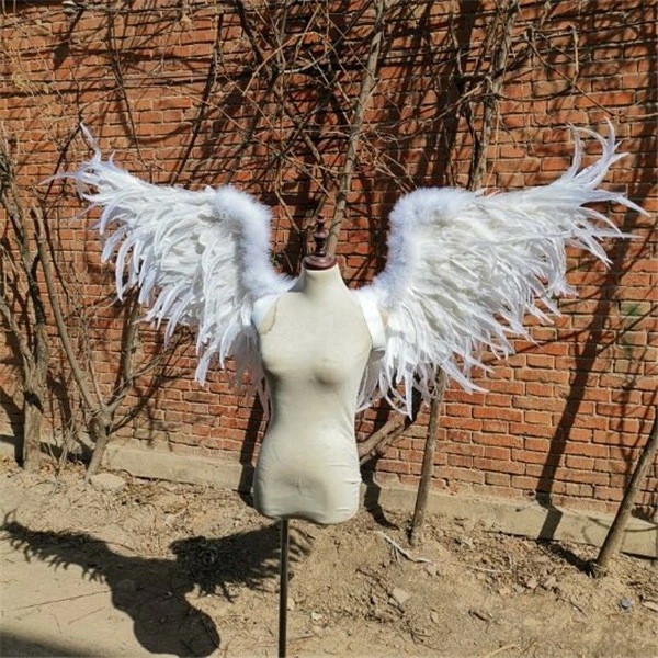 コスプレ 仮装 翼 つばさ 悪魔の翼 天使の翼 堕天使 妖精 白 クリスマスパーティー ハロウィン コスチューム 天使の羽 軽量 文化祭 衣装 変装グッズ 写真撮影 ja491c0c0m4