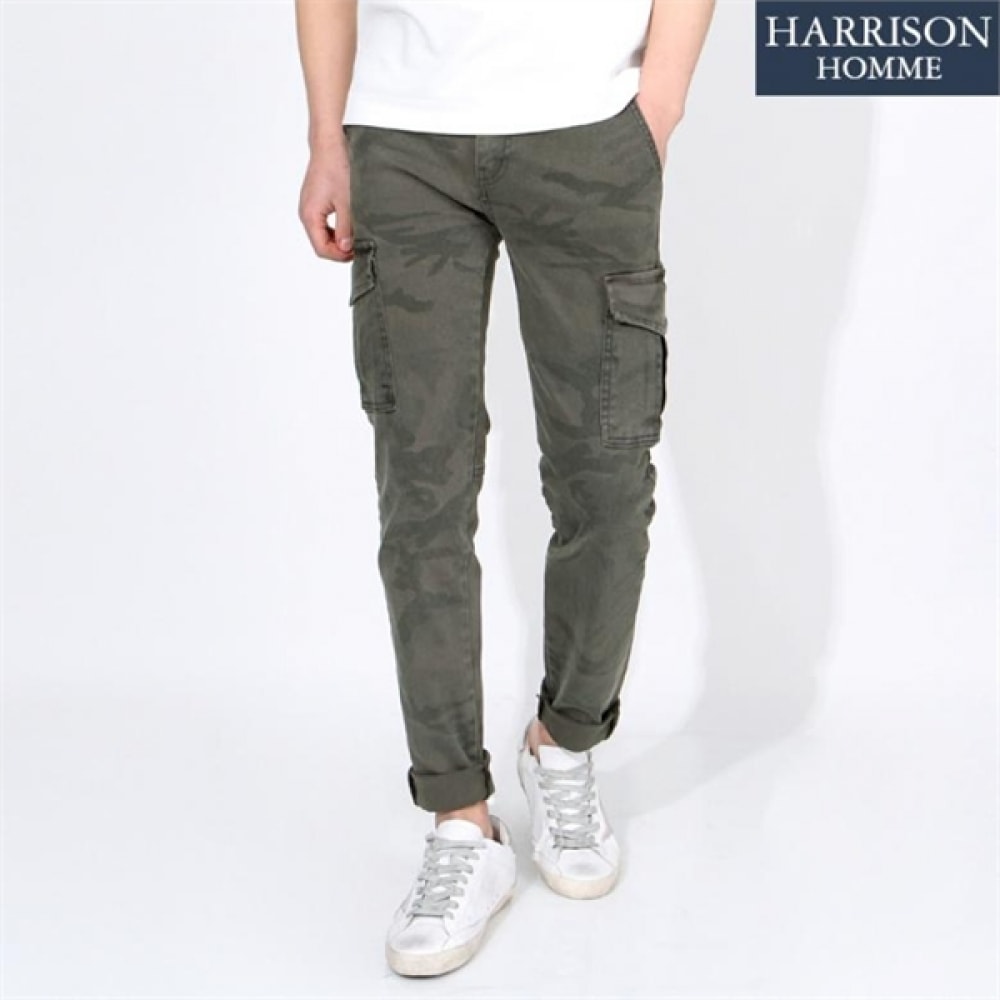 （ハリソン）メンズカモフラージュカーゴコットンパンツ CHC1010