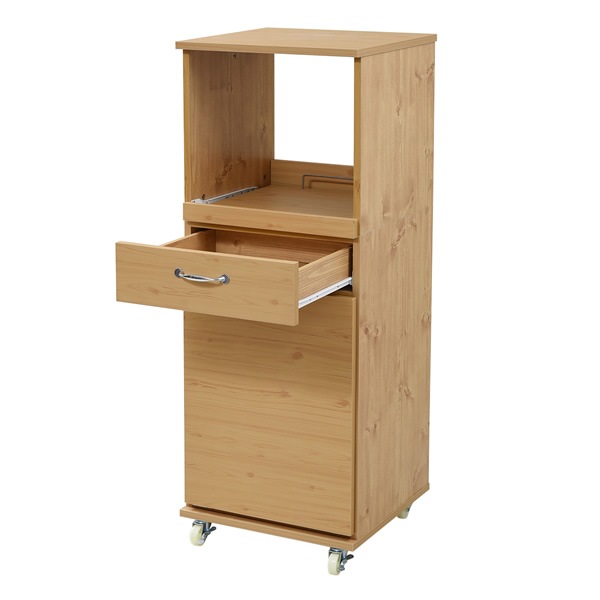 JKプラン レンジ台 食器棚 ダストボックス ペール付 FLL-0069-NA ナチュラル