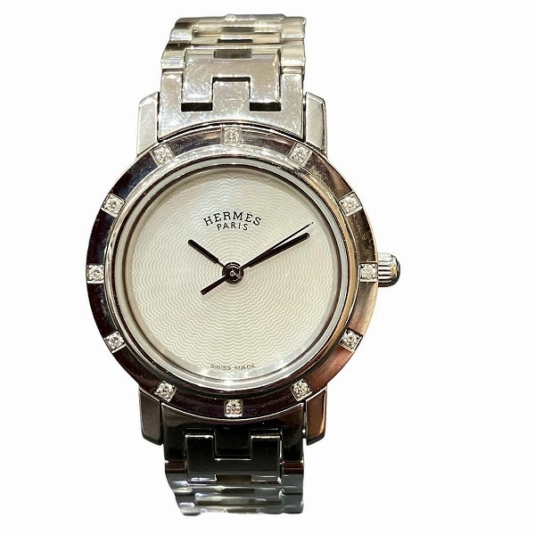 エルメス クリッパー ナクレ CL4.230 クォーツ 腕時計 レディース 【中古】