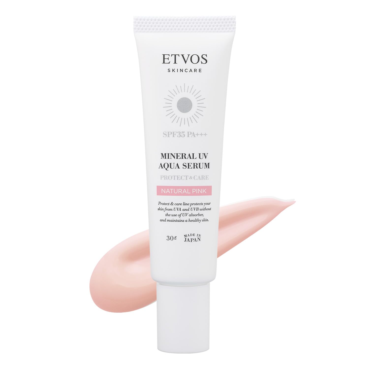 エトヴォス ミネラルUVアクアセラム SPF35 PA+++ 30g #ナチュラルピンク