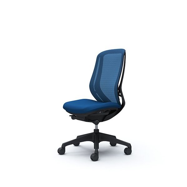 オカムラ シルフィー 肘なし 背メッシュ ハイ C635XRFMP3 ミディアムブルー [オフィスチェア]
