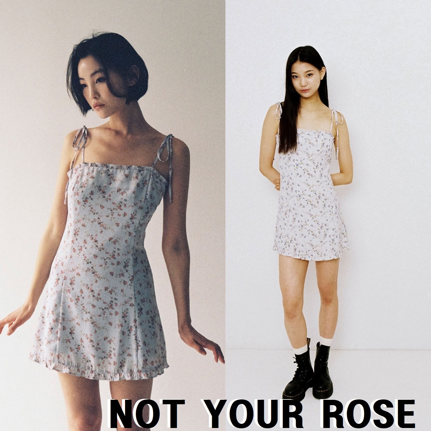 [NOT YOUR ROSE]韓国ファッション23S / Sフリルミニドレス