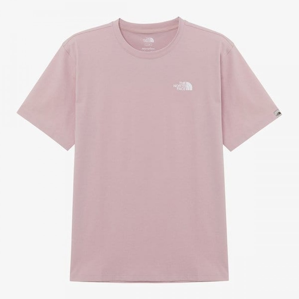 ノースフェイス ホワイトレーベル スティンソン 半袖ラウンドTシャツ PALE PINK NT7UR14M
