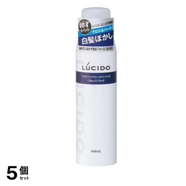 LUCIDO(ルシード) 白髪用整髪フォーム グロス&ハード 185g 5個セット