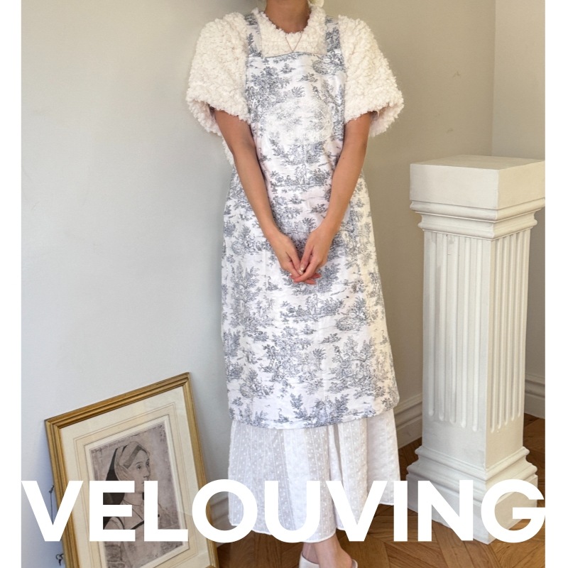 Toile de Jouy リネン防水エプロン ブラック 新婚・引っ越し祝いのギフトや花屋のエプロンにおすすめです 7,095円