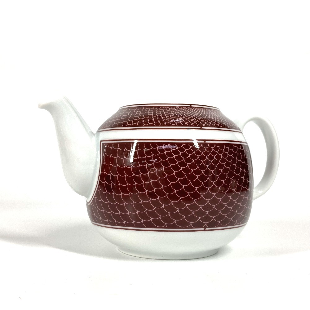 雑貨 ティーポット Hデコ アッシュデコ インテリア テーブルウェアコレクション 陶器 ルージュ レッド