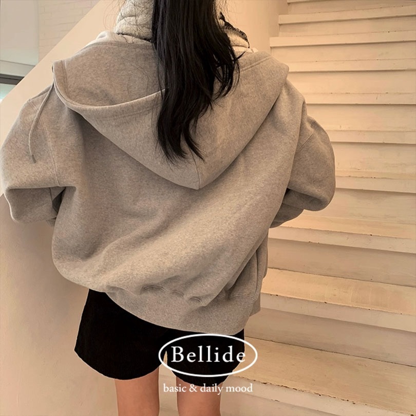 [MADE] 両面起毛ツーウェイオーバーフィットジップアップパーカー jp1143