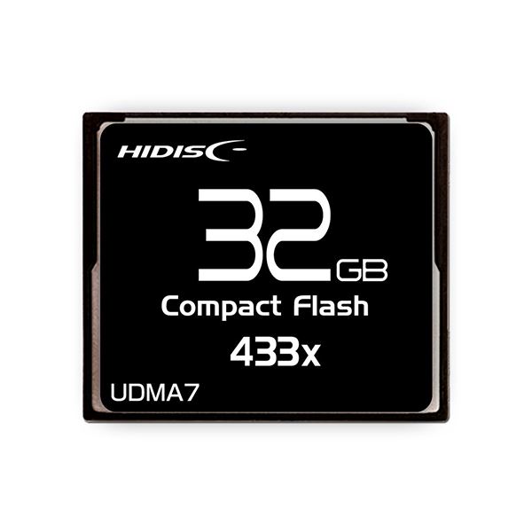 HIDISC CFカード 32GB 433x Read65MB／s MLCチップ搭載 HDCF32G433XJP3 6,396円