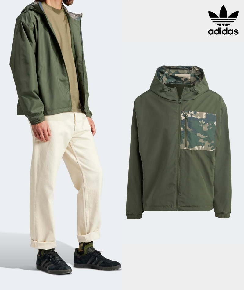 [ADIDAS] アディダス カモ ウインドブレーカー / SHADOW GREEN