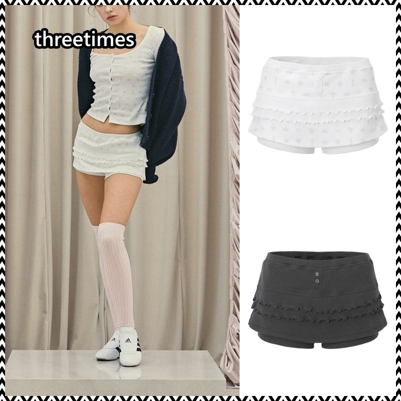 threetimes Sweet tht skirt shorts