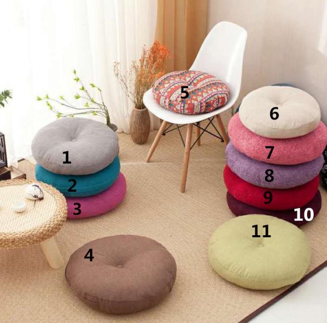 【新品開催 】クッション おしゃれ フロアクッション 座布団 ラウンドクッション 円形 丸型 北欧 シンプル かわいい