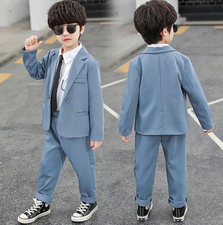 子スーツこどもスーツカジュアルスーツ常男の子スーツ男の子スーlツキッズ入学式入園スーツ卒業式スーツ4点セットジャケット+パンツ+シャツ+ネクタイベビー服上下セットフォーマルスーツ七五三結婚式発表会パー