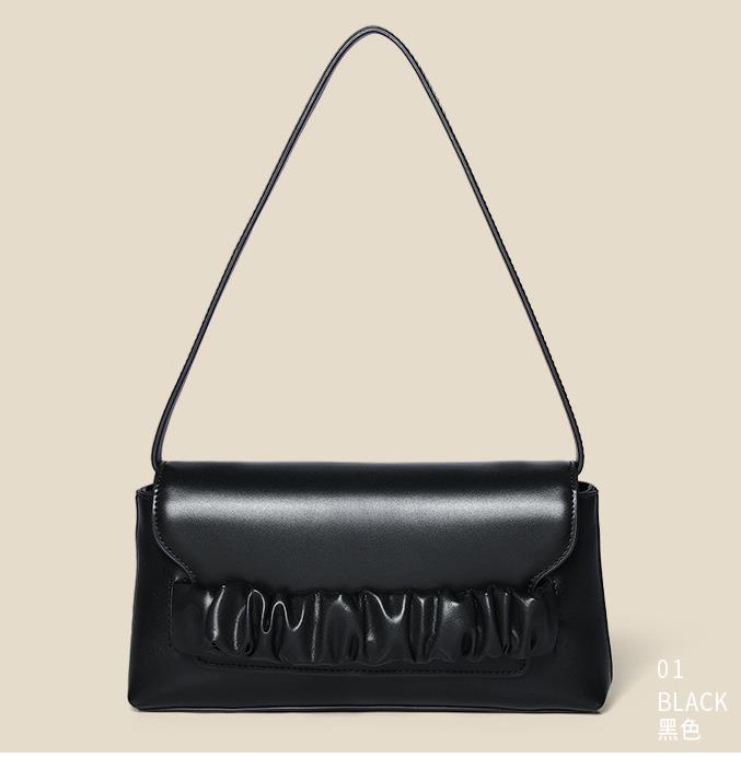 ニューレザーハンドバッグ脇の下バゲットバッグアーバンシンプルビッグブランドフォールドショルダーバッグ