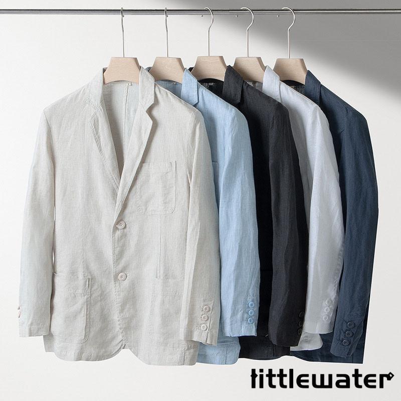 サマージャケット スーツジャケット メンズ 100％麻 上質 アウター リネンジャケット 長袖 カジュアル ビジネス メンズファッション 麻ジャケット