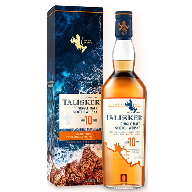 タリスカー 10年 700ml 45.8度 S 箱付 スカイ島 アイランズモルト シングルモルトウイスキー islandsmalt Single Malt Scotch Whisky