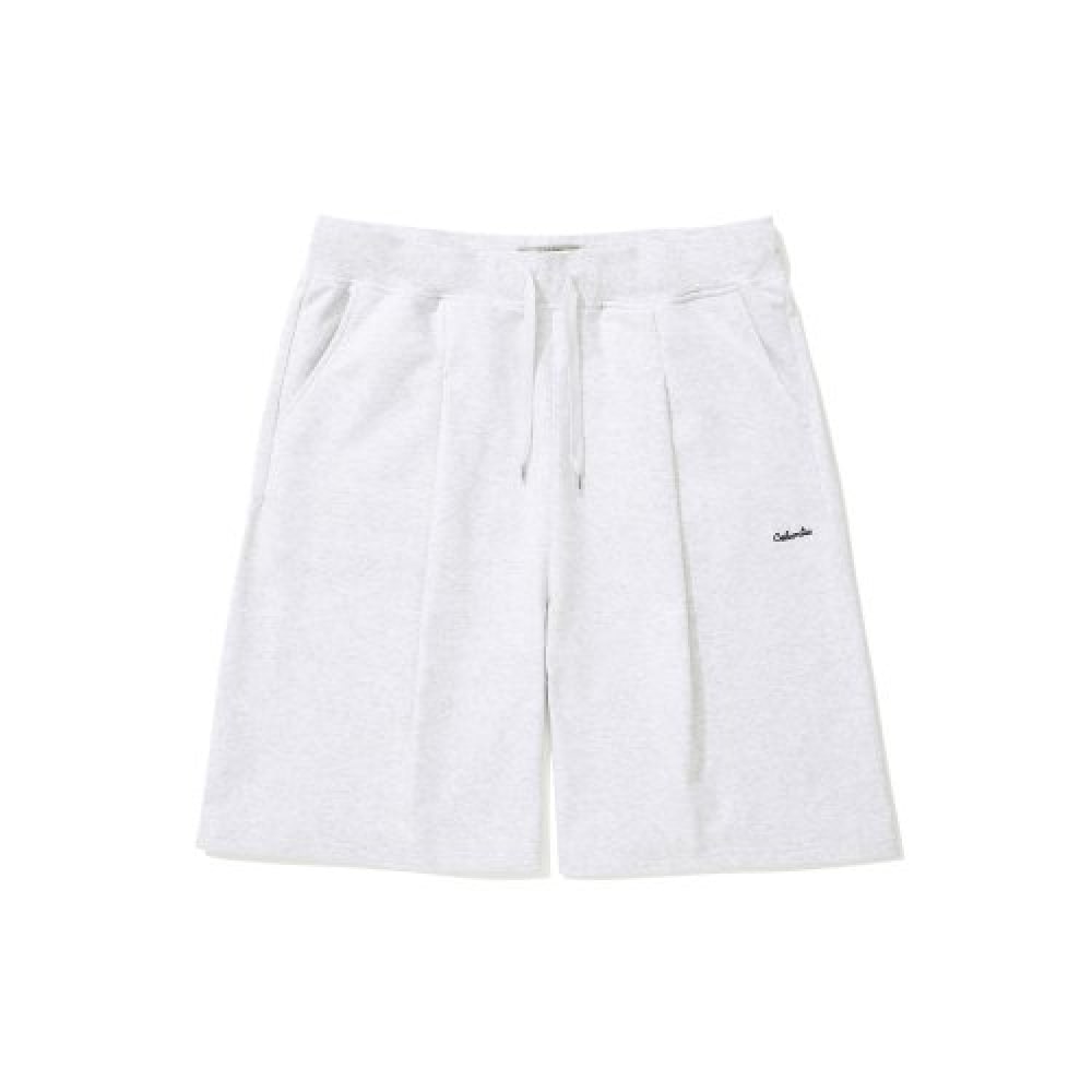 コロンビア大学クラシックロゴワイドフィットピンタックショーツ L グレー