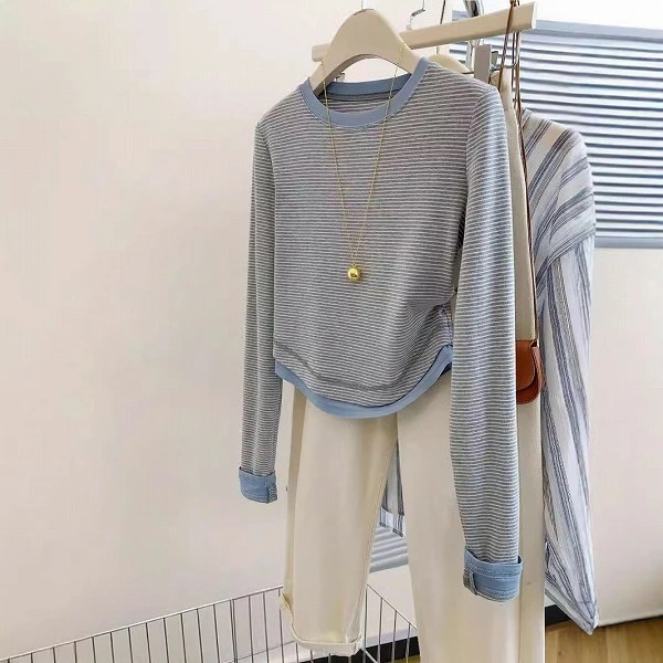 新作レディース服 Tシャツ長袖トップスS～XL