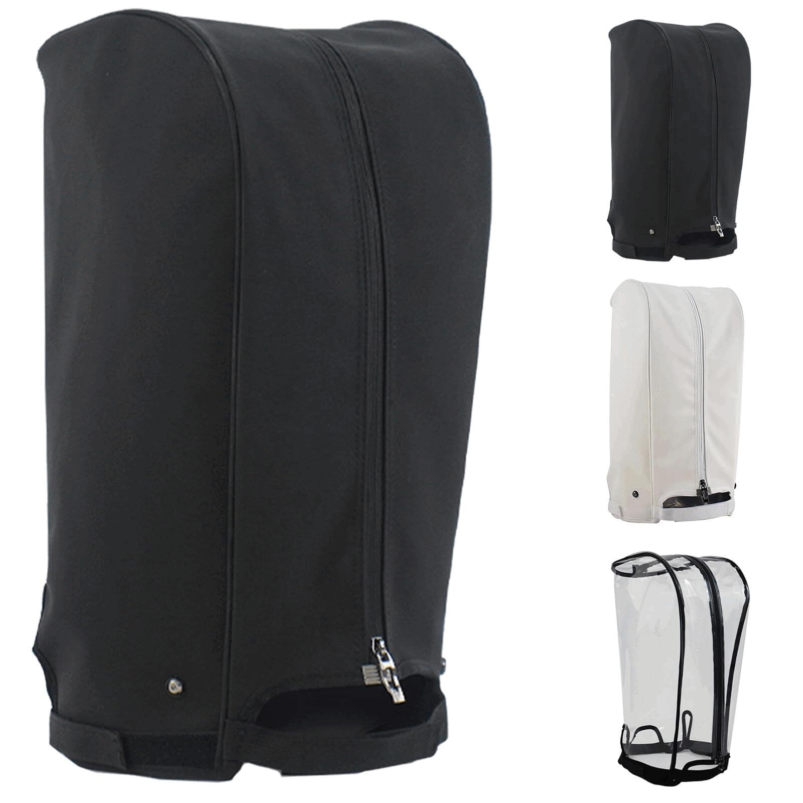 フリーサイズ ゴルフバッグ用 防水フードカバー 8.5～9.5型対応 レインカバー 耐摩耗 高耐久 シンプルデザイン 黒 白 キャディバッグ用 クラブ保護カバー ゴルフ用品 アウトドア プロ仕様