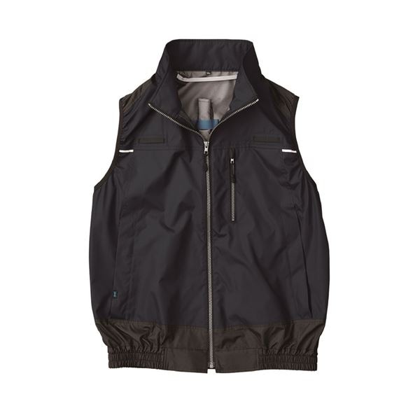 KU92120 空調服 R ポリエステル製 遮熱フルハーネス仕様ベスト 服のみ ダークブルー LL
