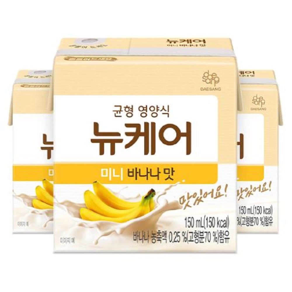 韓国-KMEAL-デサンウェライプ ニューケア バナナ味 150mlx24パック バランス 栄養食 バラン式 手軽代わり