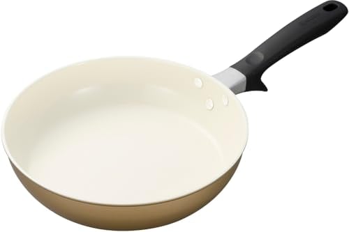 京セラ セラブリッド PFAS 鉛 カドミウム フッ素 不使用 セラミック 加工 フライパン 26cm IH ガス 対応 焦げ付きにくい 油使用 中火以下 ベージュ CF-26C-WBG