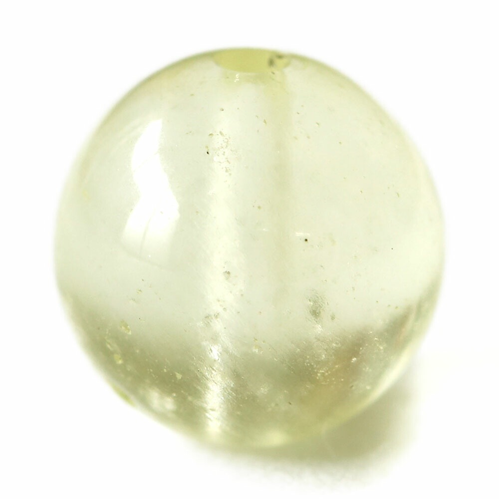 「1点もの 現品」 1粒売り リビアングラス 8mm (実寸7.6mm) パワーストーン バラ売り 天然石 パワーストーン ばら売り ビーズ 穴あき 1玉売り アクセサリー パー zz000245-l