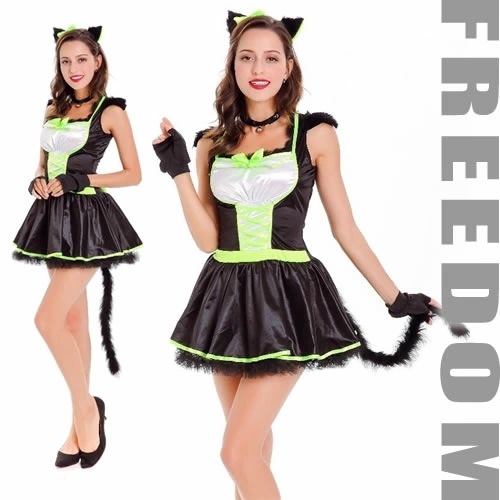 黒猫 バニーガール キャットガール キャットウーマン コスプレ コスチューム 衣装 アニマルコスプレ キャットコスチューム アニマル コス セクシー ハロウィン パーティー インスタ 撮影 アイドル