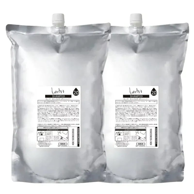 ロレッタ まいにちのすっきりシャンプー 2500mL ×2個 詰め替え セット 頭皮ケア 女性 シャンプー