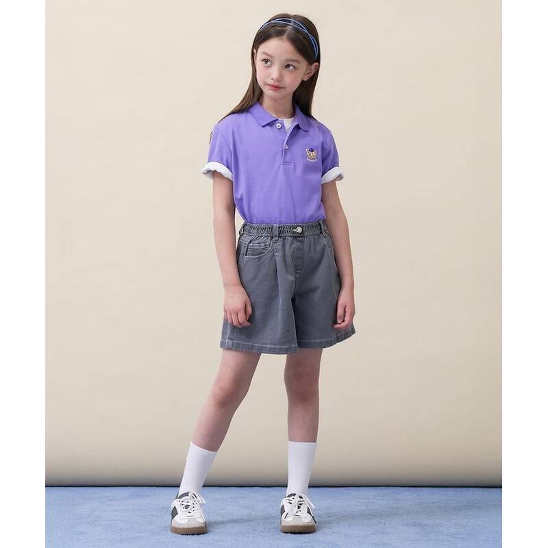 BEANPOLE KIDS ダルイ 半袖ピケTシャツ - ライトパープル (BI6242GE2V) BI6242GE2V 405986