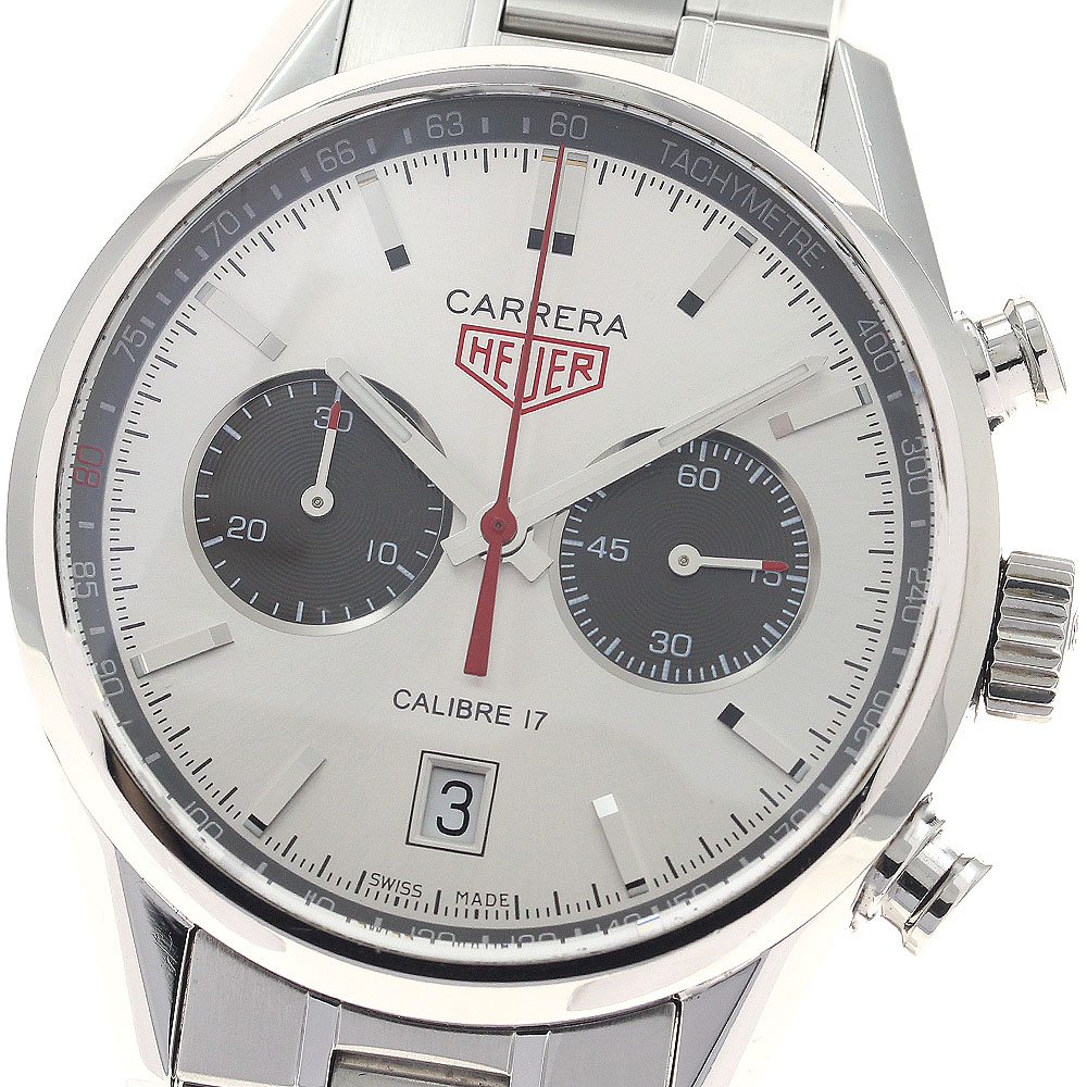 タグホイヤー TAG HEUER CV2119 カレラ ジャックホイヤー キャリバー17 クロノグラフ 自動巻き メンズ _961425【中古】