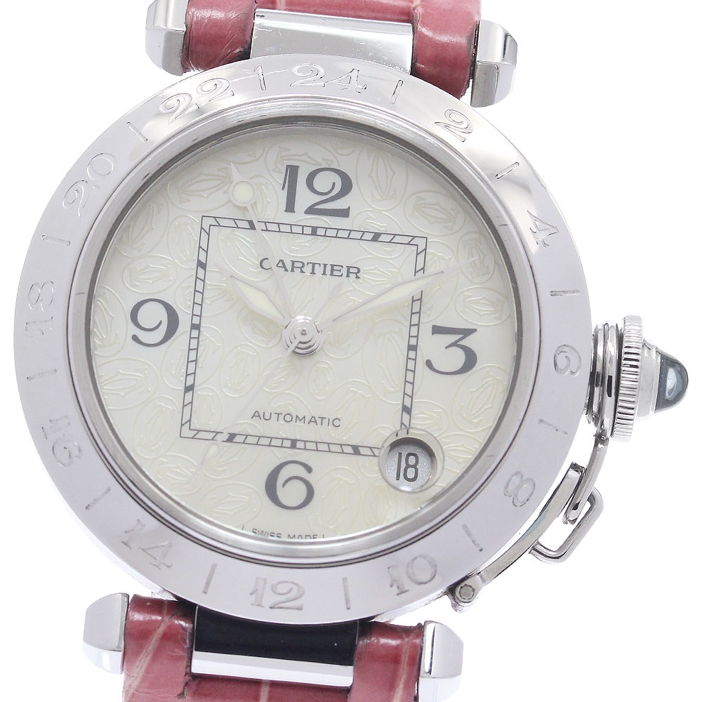 カルティエ CARTIER W3107199 パシャC メリディアン 2004年 クリスマス限定モデル デイト 自動巻き ボーイズ _961101【中古】