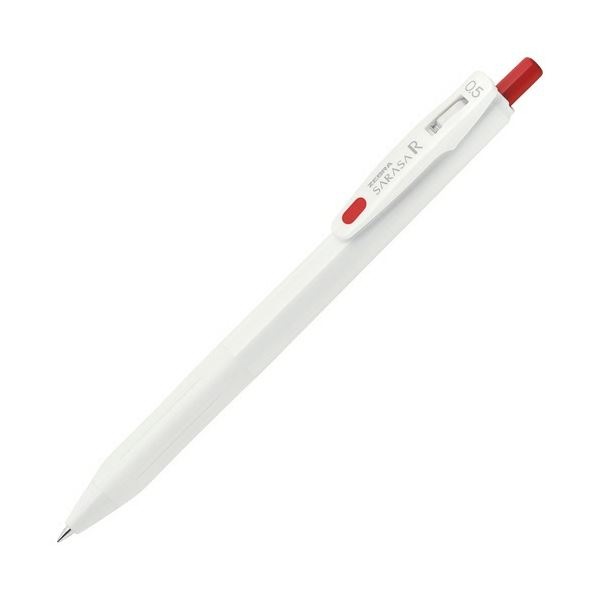 (まとめ) ゼブラ ゲルインクボールペン サラサR 0.5mm 赤 (軸色：白) JJ29-R1-R 1セット(10本) (×10セット)