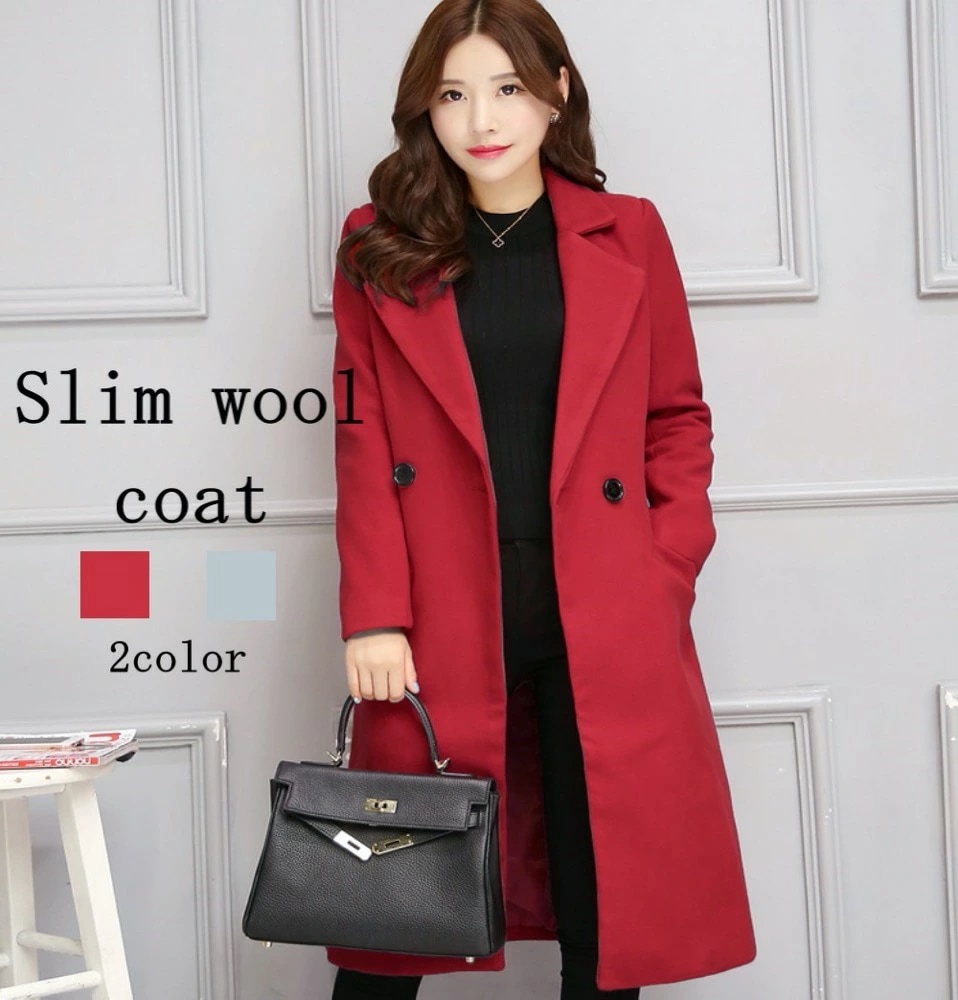 チェスターコート レディース スリムウールコート 英国 服 ブランド 冬 秋 ロングコート コート 軽い アウター 細身 チェック 暖かい ロング 50代 ステンカラーコート 40代 ダブル 着こなし