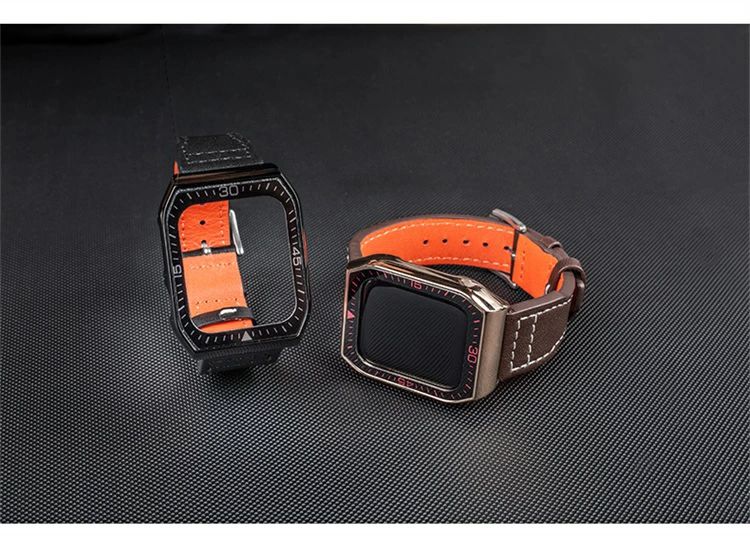 apple watch バンド シンプル セット 保護ケース+バンド おしゃれ アップルウォッチ バンド ステンレス ビジネス 革 45mm 44mm 長さ調節可 金属 中性 丈夫なリング