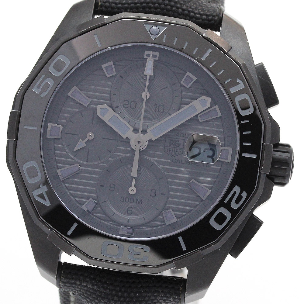 タグホイヤー TAG HEUER CAY218B アクアレーサー ブラックファントム キャリバー16 自動巻き メンズ メーカーOH済み_847458【中古】