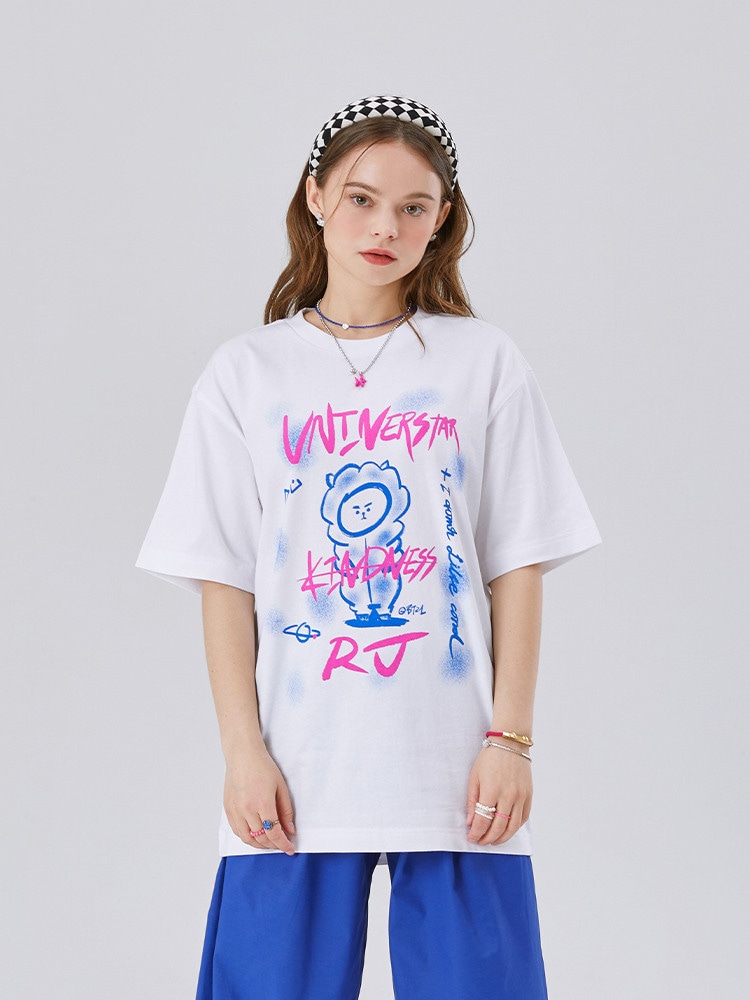 好評 韓国 BTS Tシャツ RJユートピアホワイト半袖 防弾少年団 KPOP グッズ SIZE:Large - www.bsfk.com